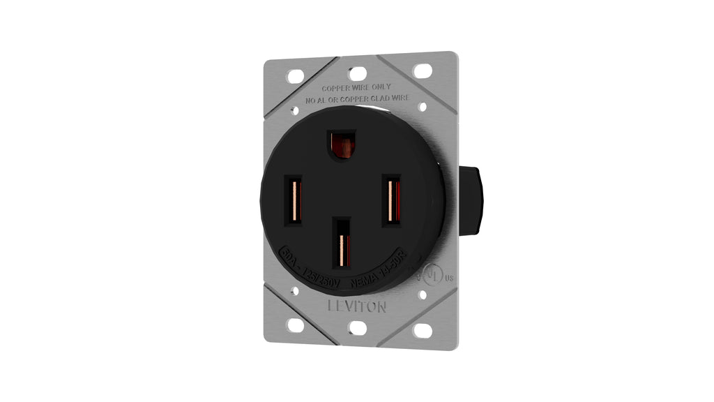 50 Amp EV Charging Receptacle/Outlet, Heavy Duty, 1450R Leviton
