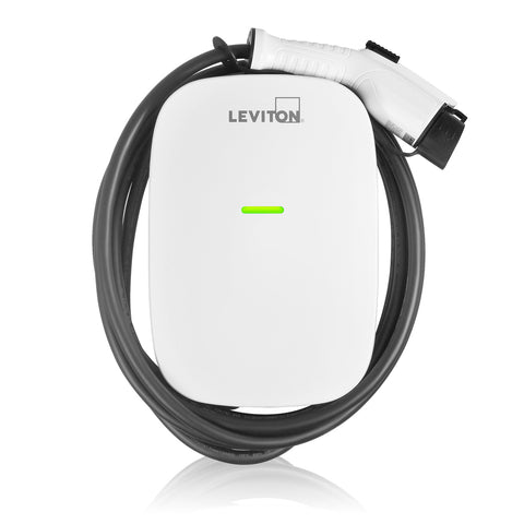 Level 2 Electric Vehicle (EV) Charger, 32 Amp, 208/240 VAC, 7.6 kW Output, 18' Charging Cable, Hardwired Charging Station, EV320