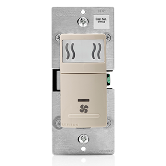 Decora In-Wall Humidity Sensor & Fan Control, 3A, Residential Grade, Single Pole, IPHS5-1LT