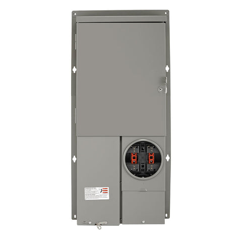 12 Space Outdoor Meter Main Combo with 100A Main Circuit Breaker, Semi-Flush, LG110-BED