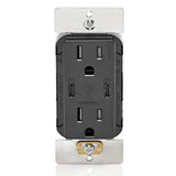 60W (6A) USB Dual Type-C/C Power Delivery Wall Charger with 15A Tamper-Resistant Outlet, T5636