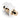 RCA Feedthrough QuickPort Connector, Gold-Plated, Black Stripe, White Housing, 40830-BWE - Leviton