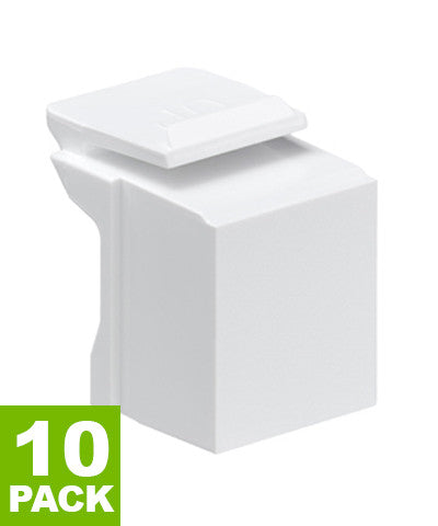 Blank QuickPort Insert, 10-Pack, White, 41084-0BW - Leviton