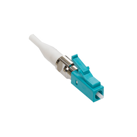 Fast-Cure LC Fiber Optic Connector (Aqua), OM3/4 (Laser Optimized Multimode), for 900µm application, 49990-LDL