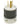 15 Amp, 125 Volt, NEMA 5-15P, 2P, 3W, Plug, Straight Blade, Industrial Grade, Grounding, Black & White, 5266-C - Leviton