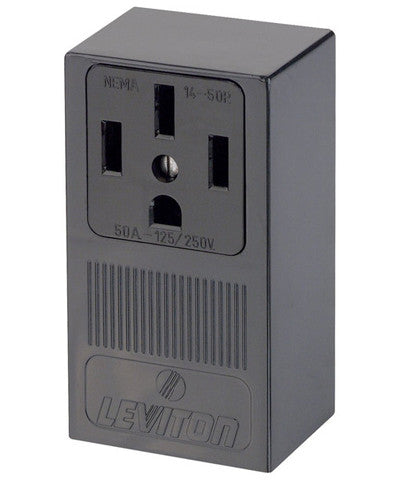 Partscollect NEMA 14-50P 50A 125V Straight Blade Industrial Grade Plug – 4 Prong