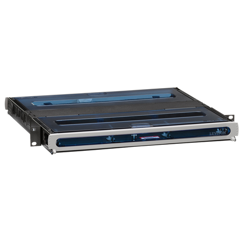 2000i SDX 1RU Fiber Enclosure, empty, with sliding tray; Accepts up to (3) SDX adapter plates and splice trays or (3) SDX MTP cassettes, 5R1UH-S03