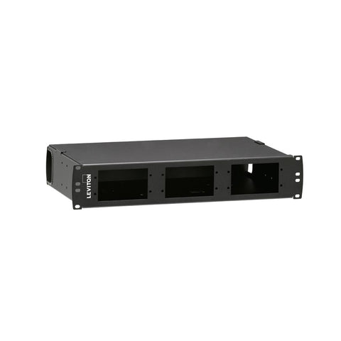 500i SDX 2RU Flush Mount Fiber Distribution and Splice Enclosure, empty; Accepts up to (6) SDX adapter plates or SDX MTP cassettes to patch up to 72 LC fibers per RU, 5R2UL-F06