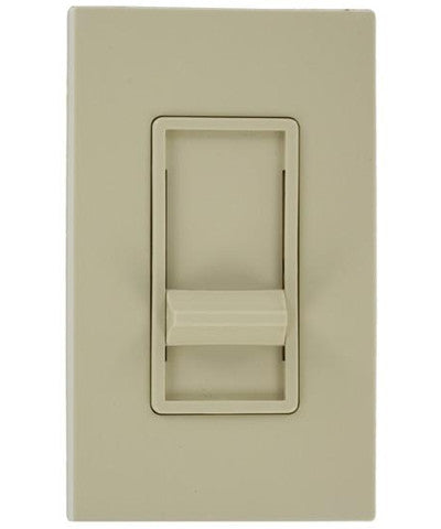 SureSlide 500W Dimmer for Mark 10 Powerline, 350W Philips Marathon or dimmable CFL, Single Pole, Ivory, 6668-1I - Leviton