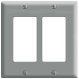 2-Gang Decora/GFCI Device Decora Wall Plate, Standard Size, Thermoset, Device Mount, 80409 - Leviton - 5