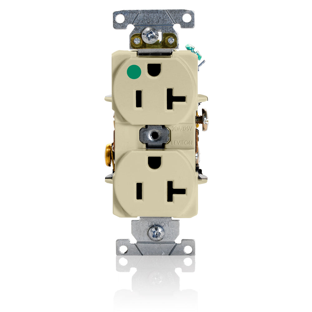 Duplex Receptacle Outlet Heavy Duty Hospital Grade Smooth Face