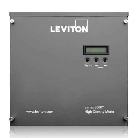 VerifEye Series 8000 Commercial & Industrial Multiple Point High Density Smart Meter, Phase Config 24x1 with Wiring Harness, S8UWH-241 - Leviton - 1