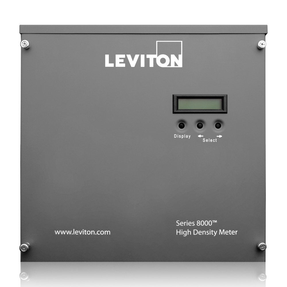 VerifEye Series 8000 Commercial & Industrial Multiple Point High Density Smart Meter, Phase Config 24x1 with Termination Enclosure, S8UTS-241 - Leviton - 1