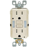 Self-Test SmartlockPro Slim GFCI Tamper-Resistant Receptacle with Guidelight and LED Indicator, 15 Amp, GFNL1 - Leviton - 2