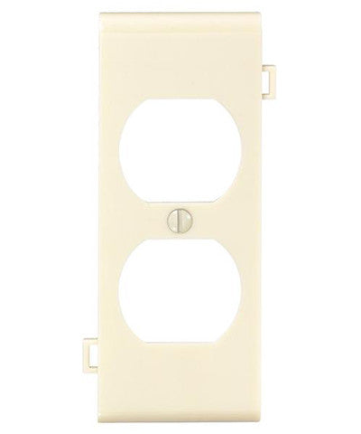 Sectional Wall Plate Duplex Receptacle Opening, Center Panel, Light Almond, PSC8-T - Leviton