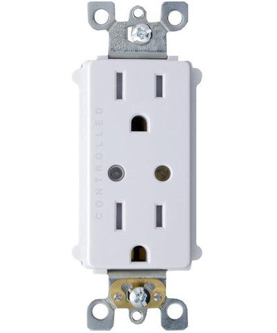 LevNet RF Duplex Receptacle for Dual Controlled Outlet (CA Title 24), WSG15-TDZ - Leviton