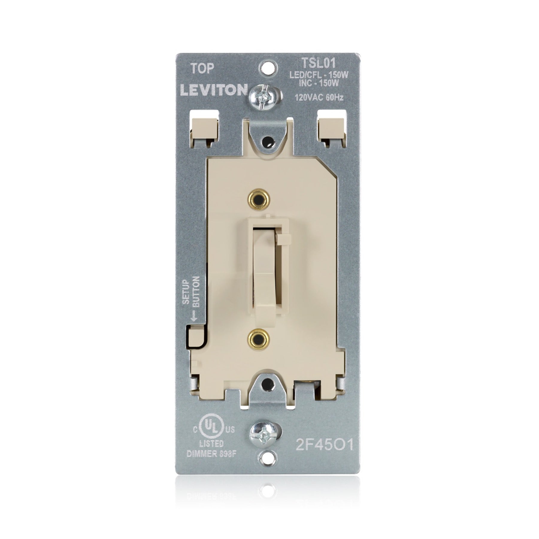 Toggle Slide LED Advanced Dimmer Switch for 150W Dimmable LED, Halogen ...