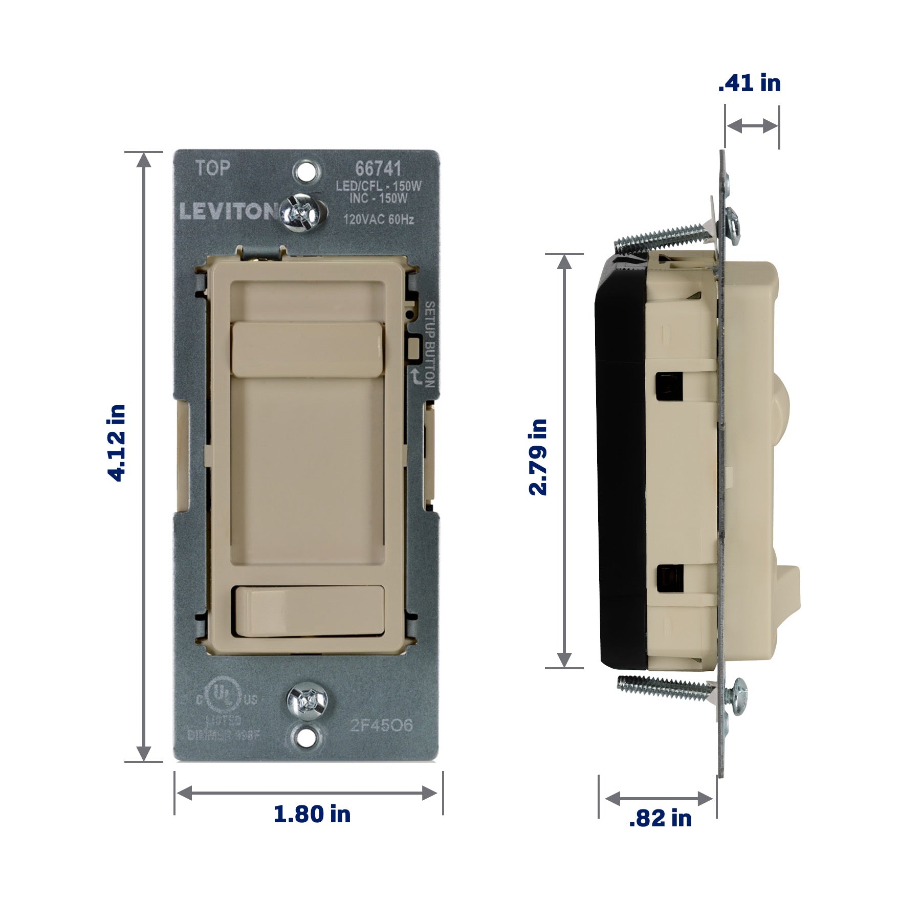 SureSlide LED Advanced Dimmer Switch for 150W Dimmable LED