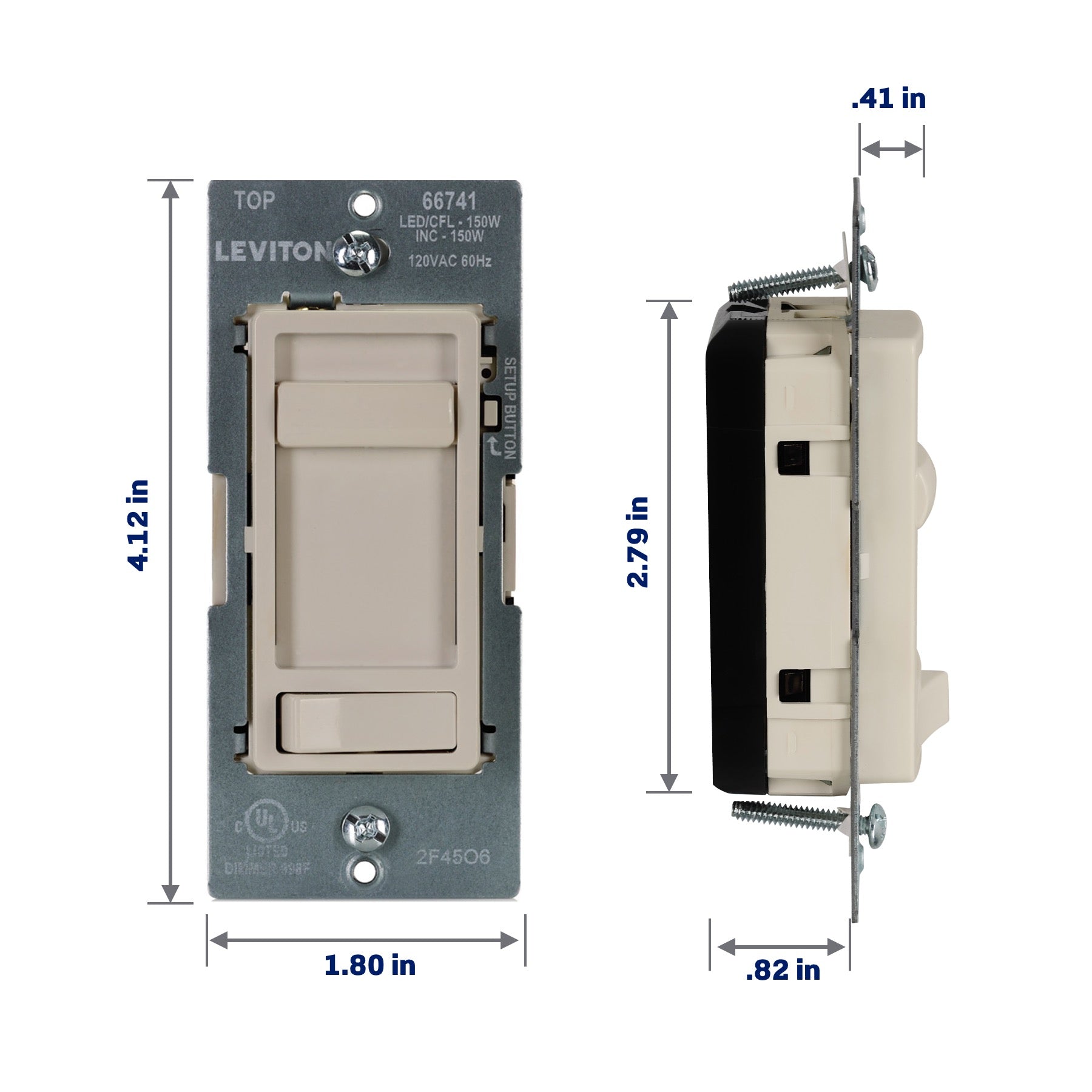 SureSlide LED Advanced Dimmer Switch for 150W Dimmable LED