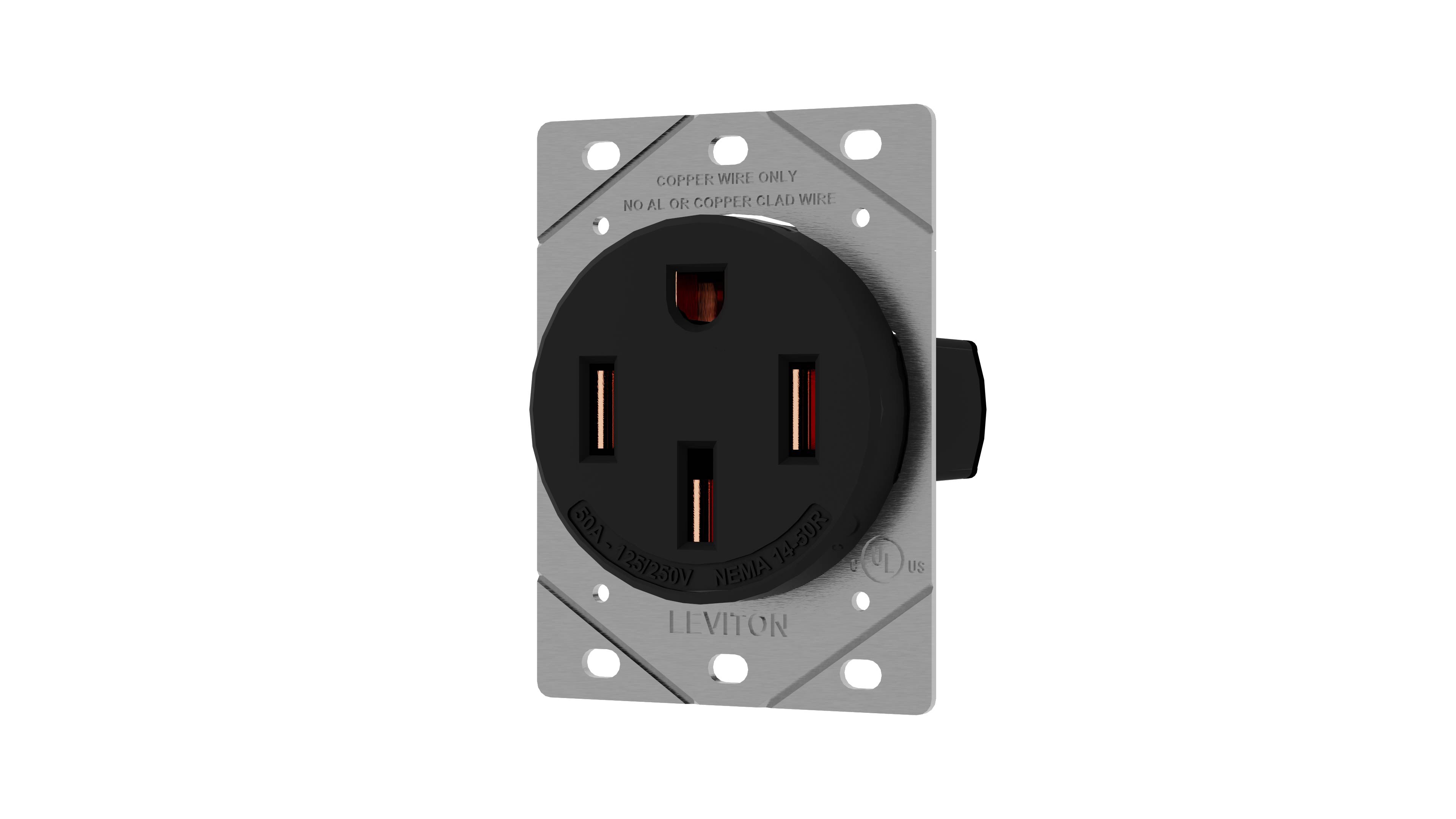 50 Amp EV Charging Receptacle/Outlet, Heavy Duty, 1450R – Leviton