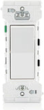Leviton E5601-SW Decora Edge 15 Amp Single Pole Rocker Switch, White