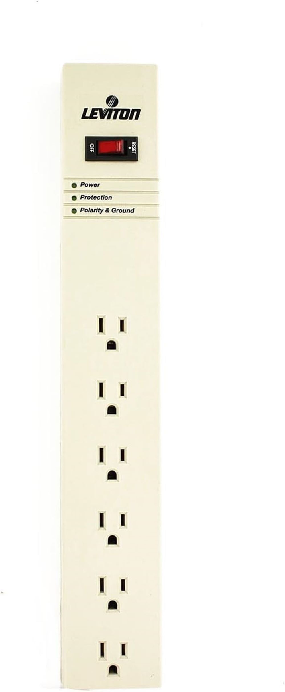 15 Amp, 125 Volt, Surge Protected 6-Outlet Strip w/Switch, 5100-S15