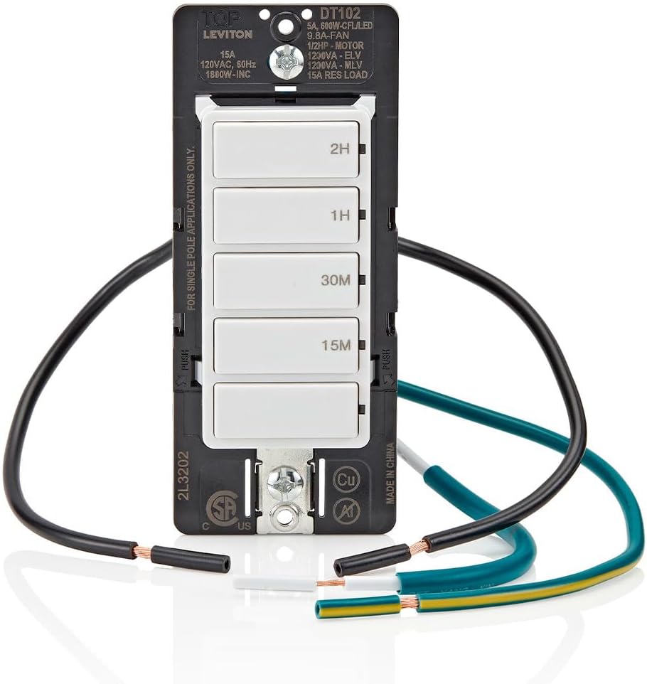 Countdown Timer Switch for bathroom household lights, 1530 min, 12 h