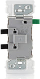 Leviton E5601-SW Decora Edge 15 Amp Single Pole Rocker Switch, White