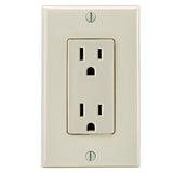 15A Decora Duplex Receptacle with matching Wallplate, 5675
