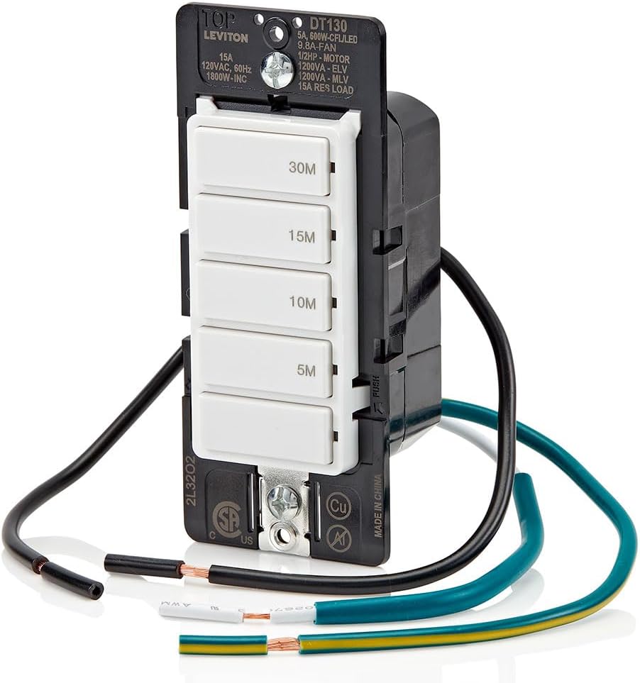 Countdown Timer Switch for bathroom household lights, 5101530 min