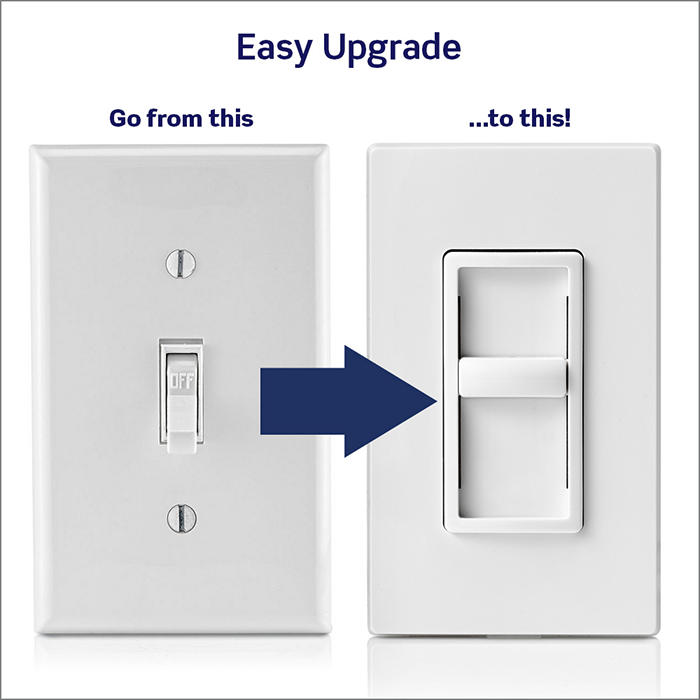 SureSlide Dimmer Switch for Dimmable LED, Halogen and Incandescent Bulbs, 6672-1L