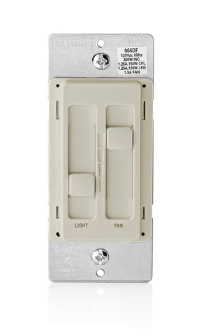 SureSlide Ceiling Fan Control and Dimmer Switch for LED, Halogen and I ...