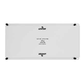 Full Width Universal Security Plate with PCB mounting clips, White, 47612-FSB