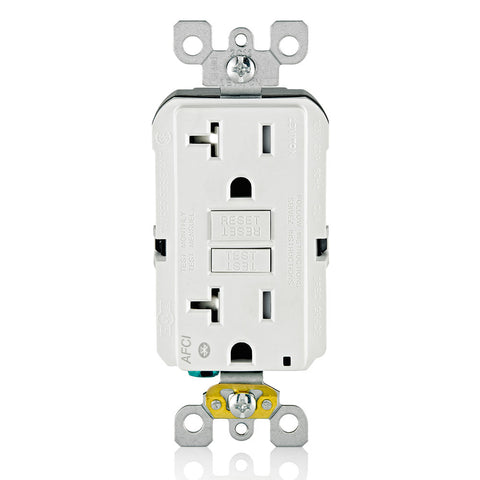 20 Amp SmartlockPro AFCI Receptacle/Outlet with Bluetooth Connectivity, AFBL2-W