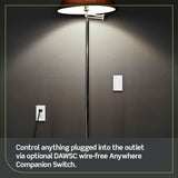 Decora Smart Switch Anywhere Companion, Add Wire-Free 3-Way/4-Way/5-Way On/Off Control to Decora Smart Wi-Fi 2nd Gen Switches, DAWSC-1RW, White