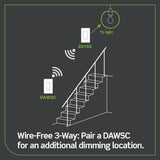 Decora Smart Switch Anywhere Companion, Add Wire-Free 3-Way/4-Way/5-Way On/Off Control to Decora Smart Wi-Fi 2nd Gen Switches, DAWSC-1RW, White