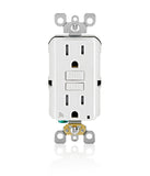 15 Amp SmartlockPro® Wi-Fi Certified Smart GFCI Receptacle/Outlet, White, D2GF1-KW