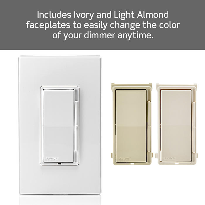 White LED Dimmer Switch (3-Pack) - Single Pole/3-Way, 150W LED & 600W Incandescent, Decora Style