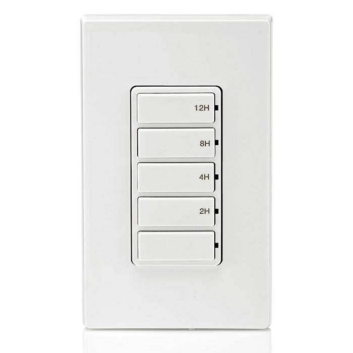 Decora In-Wall 12-Hour Countdown Timer Switch, 20A, 1 HP/16A Fan/Motor ...