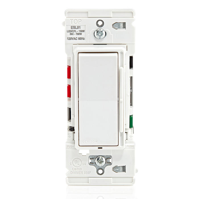 Decora Lever Edge Rocker Slide Dimmer Switch, ESL01-1LW