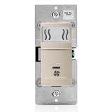 Decora In-Wall Humidity Sensor & Fan Control, 3A, Residential Grade, Single Pole, IPHS5-1LT