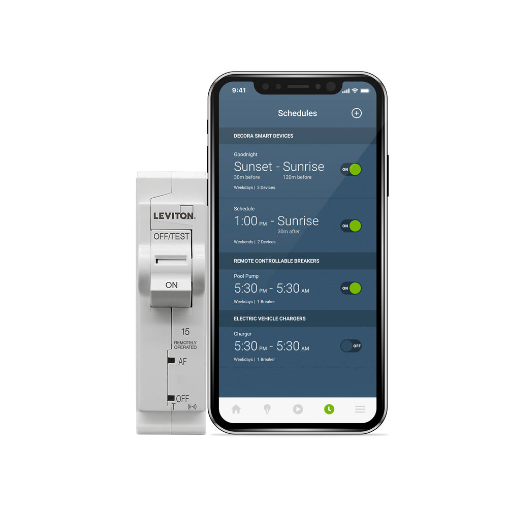 2nd Gen Smart Circuit Breaker with Remote Control, Combination AFCI, 1-Pole 15 Amp, 120-Volt, 10kA Interrupt Rating LB115-AST