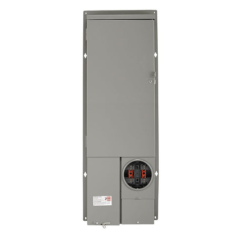 40 Space Outdoor Meter Main Combo with 200A Main Circuit Breaker, Semi-Flush, LG420-BED