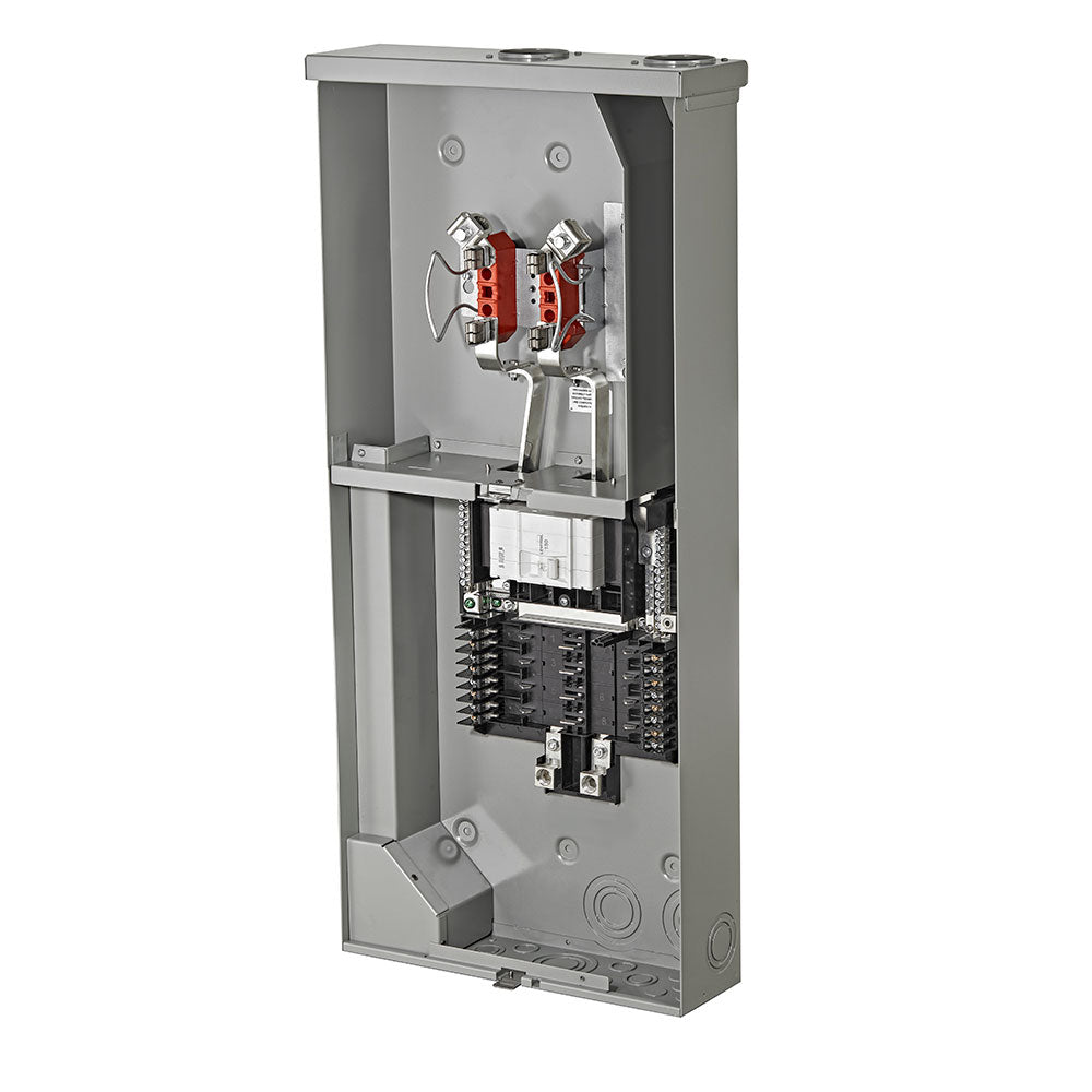 Outdoor Meter Stack 150A Outdoor Meter Main Combo, 8 Spaces, Ringless with Internal Trough ...
