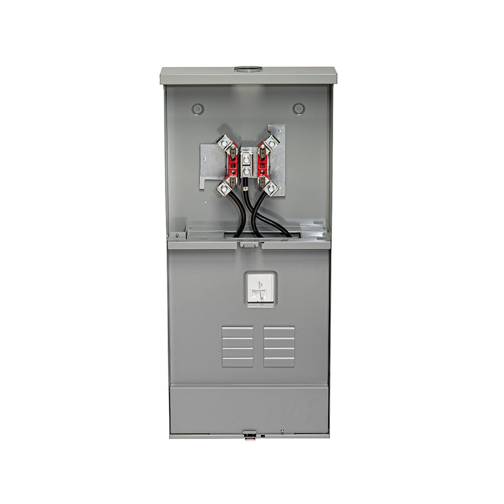 Outdoor Meter Stack 150A Outdoor Meter Main Combo, 8 Spaces, Ring Type, LS815-BRD – Leviton