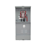 200A Outdoor Meter Main Combo, 8 Spaces, Ringless with Lever Bypass, LS820-BLD