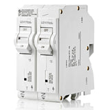 LSPD1-T Surge Protective Device with Two 15A 1-Pole Plug-On Standard Branch Circuit Breakers, Thermal Magnetic, 120/240 VAC, White, LSPD1-T