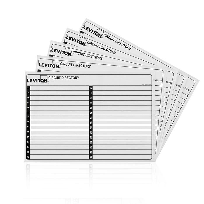 30 Space Load Center Circuit Identification Sticker Pack for Window Do – Leviton 30-space-load-center-circuit-identification-sticker-pack-for-window-do-leviton