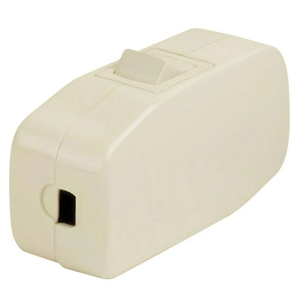 3 Amp Feed Thru Appliance Switch, Single Pole, Ivory, 5410-I