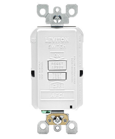 Blank Face AFCI Receptacle, AFRBF - Leviton - 1